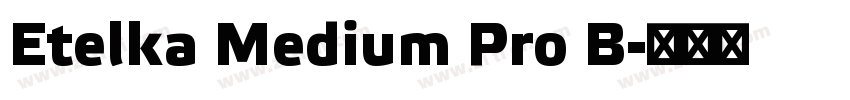 Etelka Medium Pro B字体转换 Etelka Medium Pro B字体转换